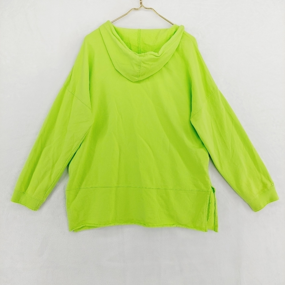 Wild Palms Green Cotton Distressed Hooded Sweatshirt P3774 - Picture 4 of 8